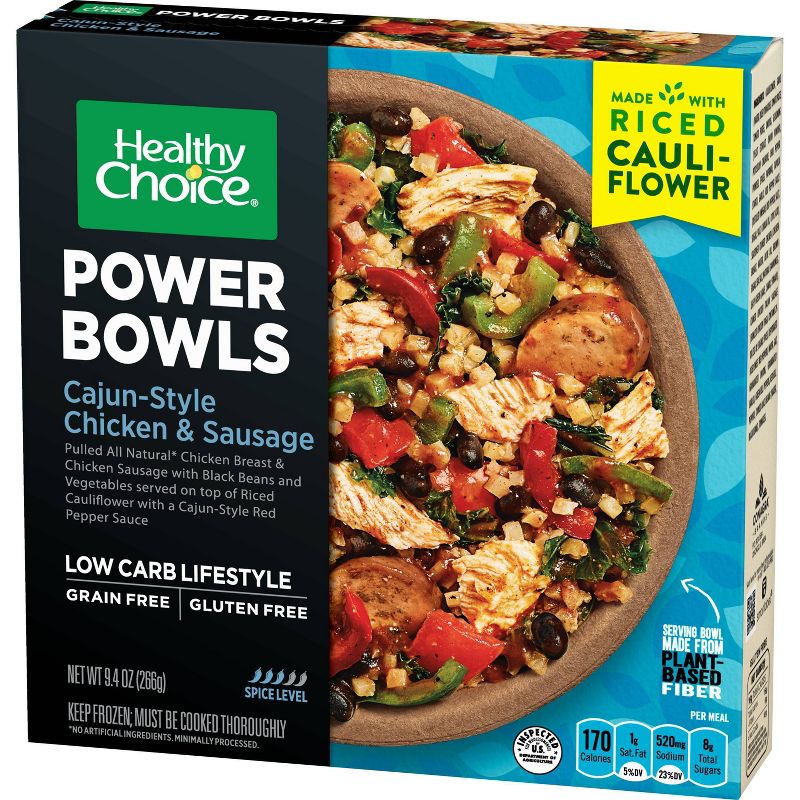 Healthy Choice Frozen Power Bowls Cajun Style Blackened Chicken