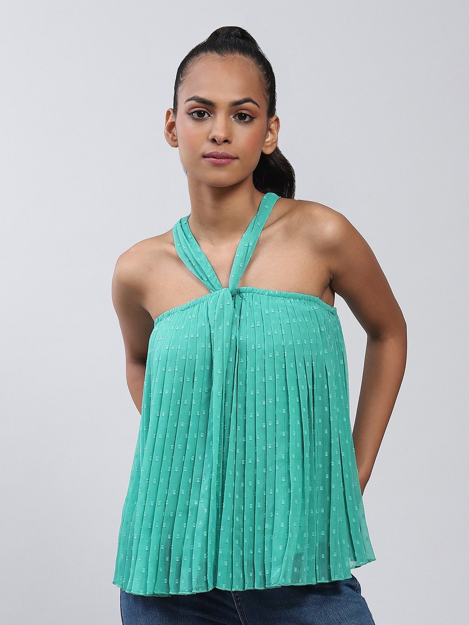 Label Ritu Kumar Aqua Top
