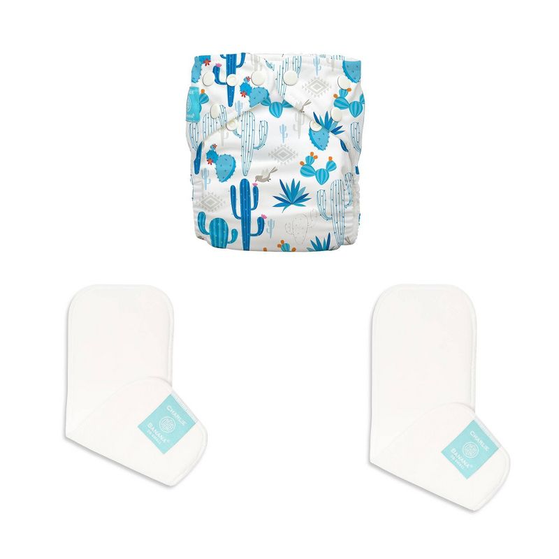 Charlie Banana Reusable All-in-One Cloth Diaper - Cactus Azul