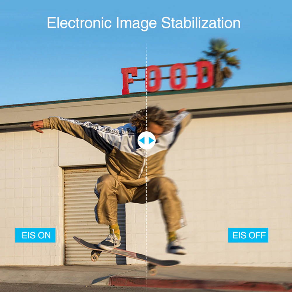 Vision 4 Lite 4K Action Camera 20MP EIS Anti-shake Sport Camera Underwater Waterproof Camera 4K Action Cam Support External Mic