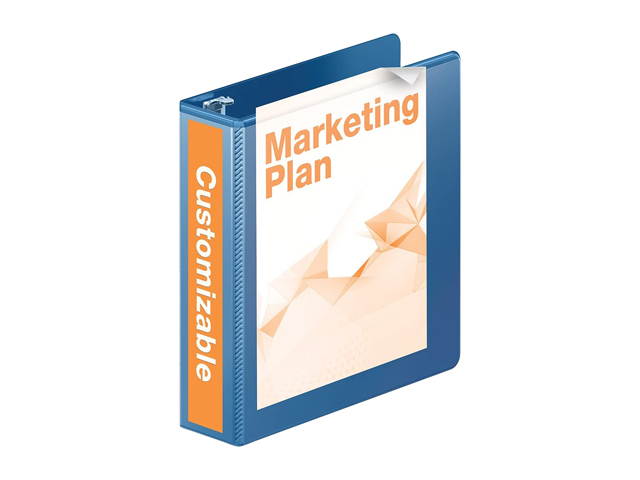 Wilson Jones W363-44-7462PP Heavy Duty Round Ring View Binder with Extra Durable Hinge, 2", PC Blue