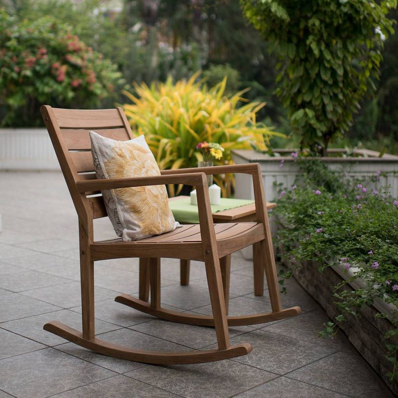 Andrea Outdoor Patio Rocking Chair - Teak - Cambridge Casual