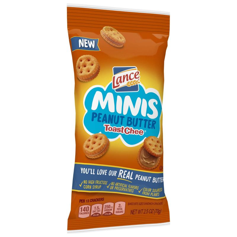 Lance Peanut Butter Toastchee Mini Sandwich Cracker Tube - 2.5oz