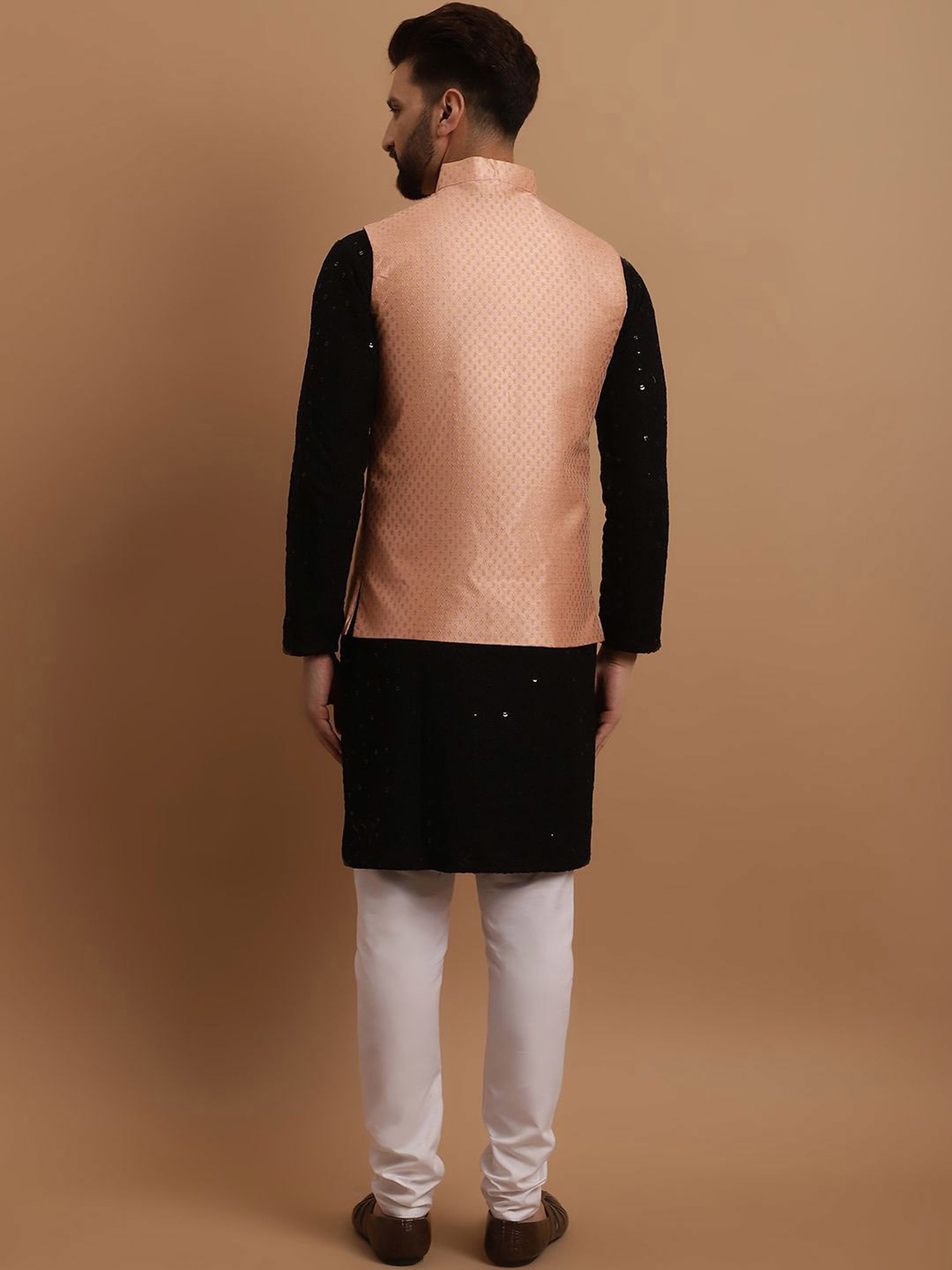 Sojanya Muilticolored Regular Fit Embroidered Kurta Set With Jacket