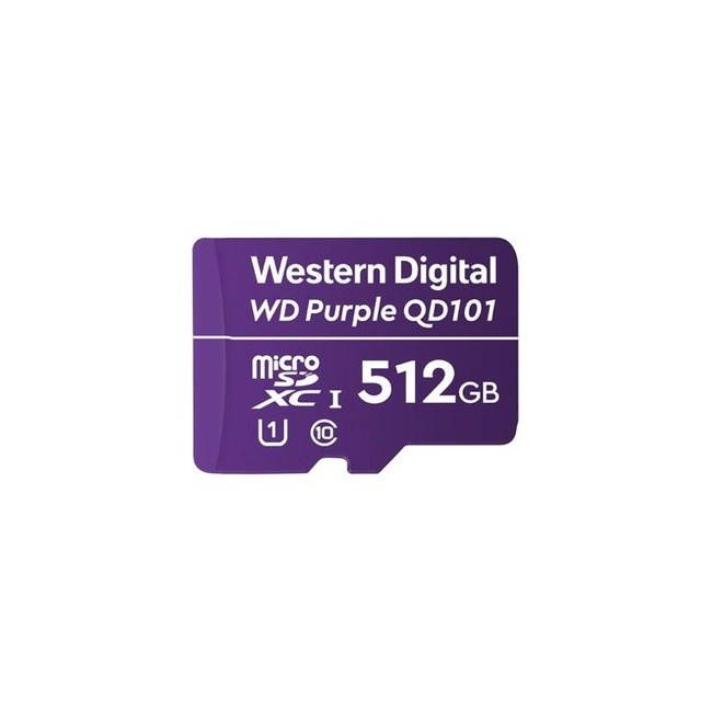 Western Digital - WDD512G1P0C - WD Purple WDD512G1P0C 512 GB Class 10/UHS-I (U1) microSDXC