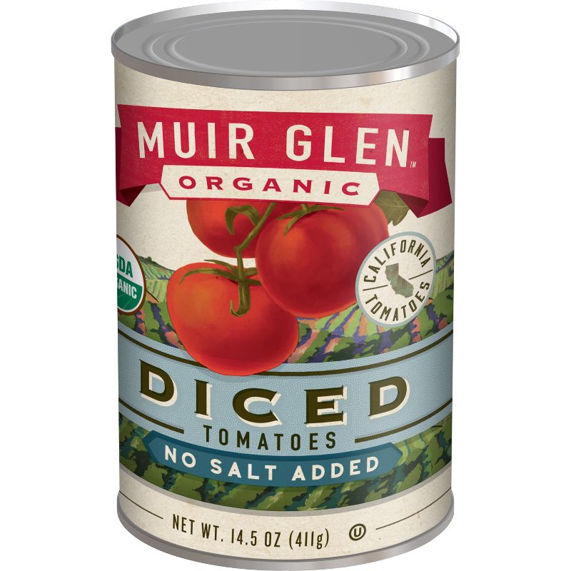 Muir Glen Organic Diced Tomatoes No Salt Added - 14.5oz