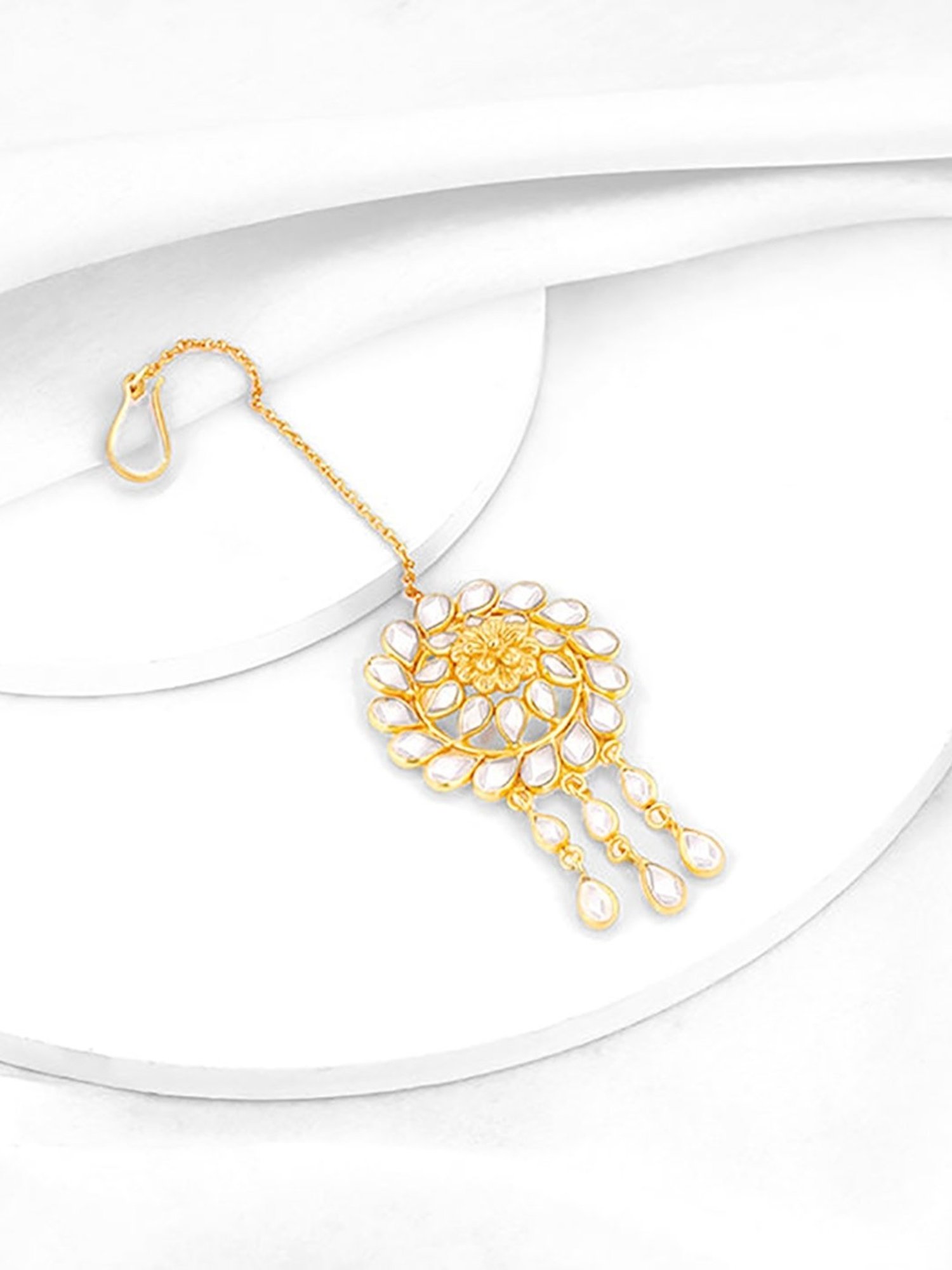 GIVA 92.5 Sterling Silver Sawaar Loon Mangtikka