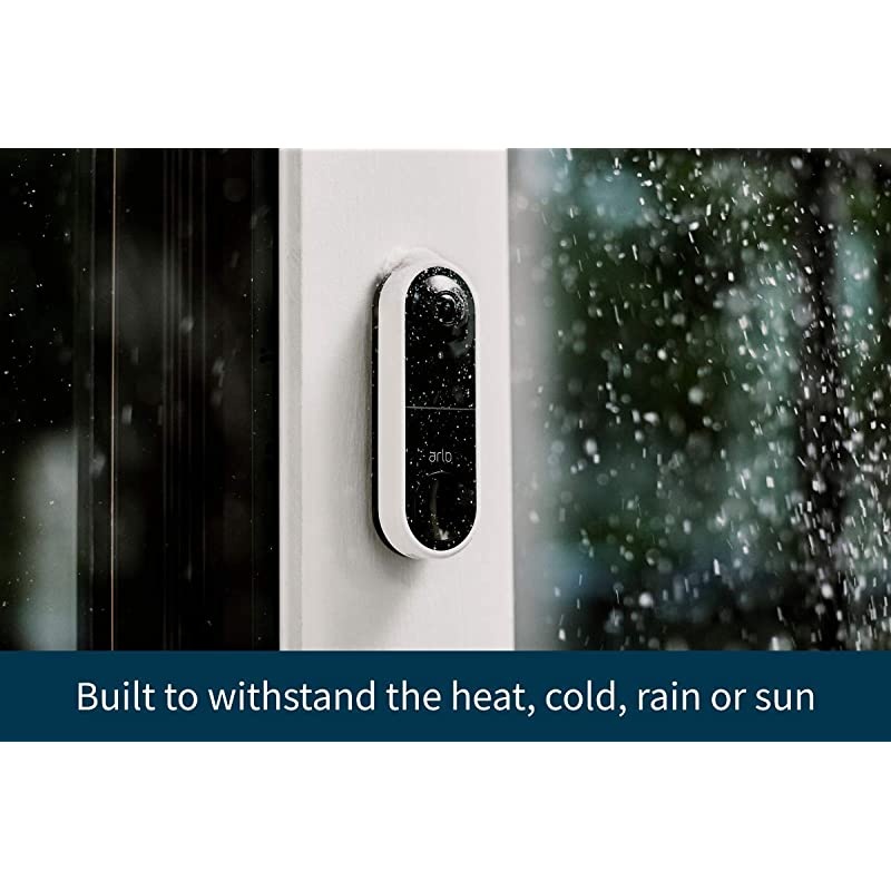 Essential Video Doorbell Wired - HD Video, 180&deg; View, Night Vision, 2 Way Audio, Direct to Wi-Fi No Hub Needed, Easy Installation (existing doorbell wiring required), White - AVD1001