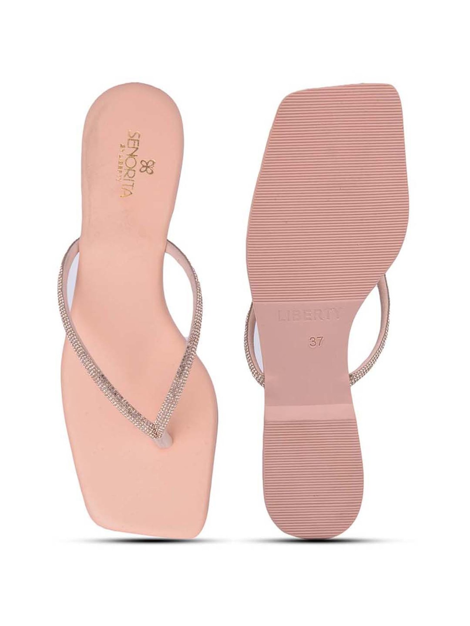 Senorita by Liberty Women's Peach Thong Sandals
