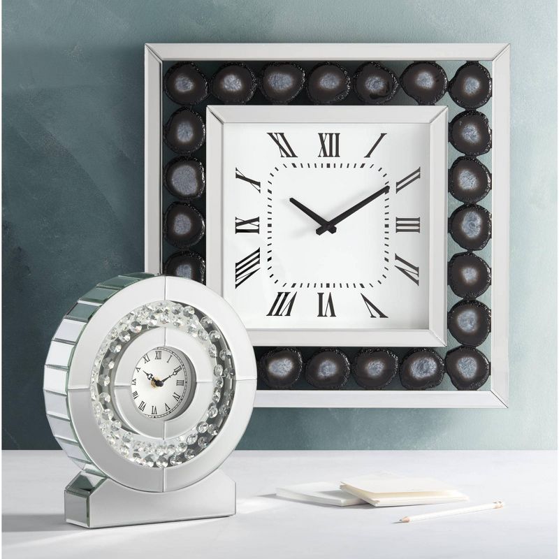 River Parks Studio Delria Agate 21" Square Wall Clock