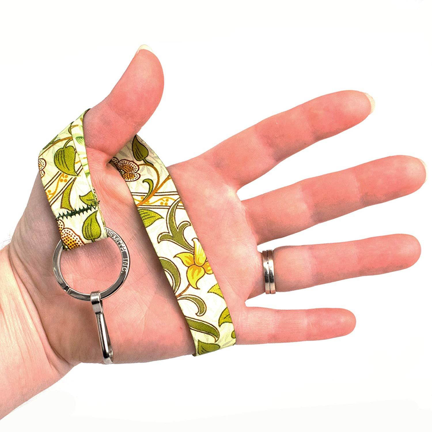 Buttonsmith William Morris Daffodil Premium Wristlet - Made in USA