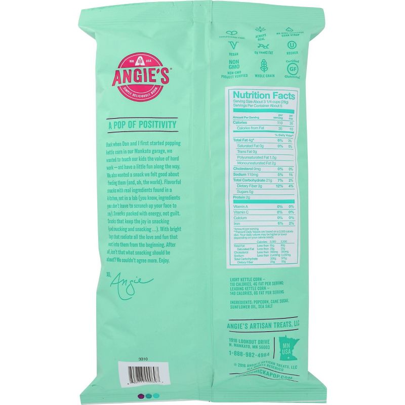 Angie's BOOMCHICKAPOP Light Kettle Corn - 5oz / 12pk