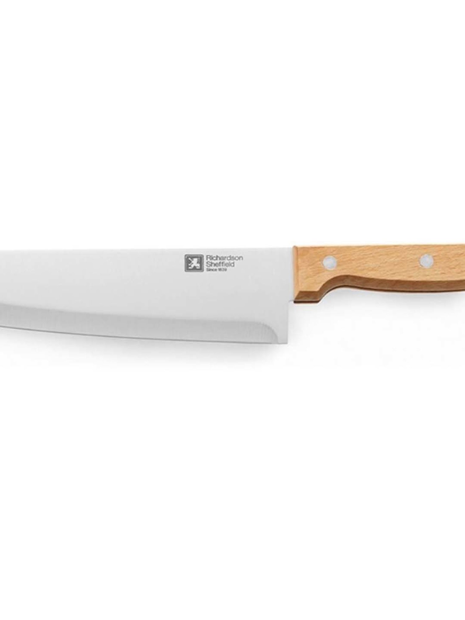 Richardson Sheffield Artisan Silver Beach Wood 20cm Cooks Knife