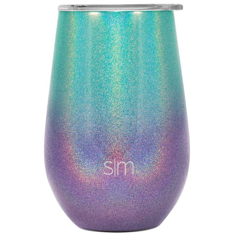 Simple Modern 12oz Stainless Wine Tumbler - Aurora Rainbow Ombre