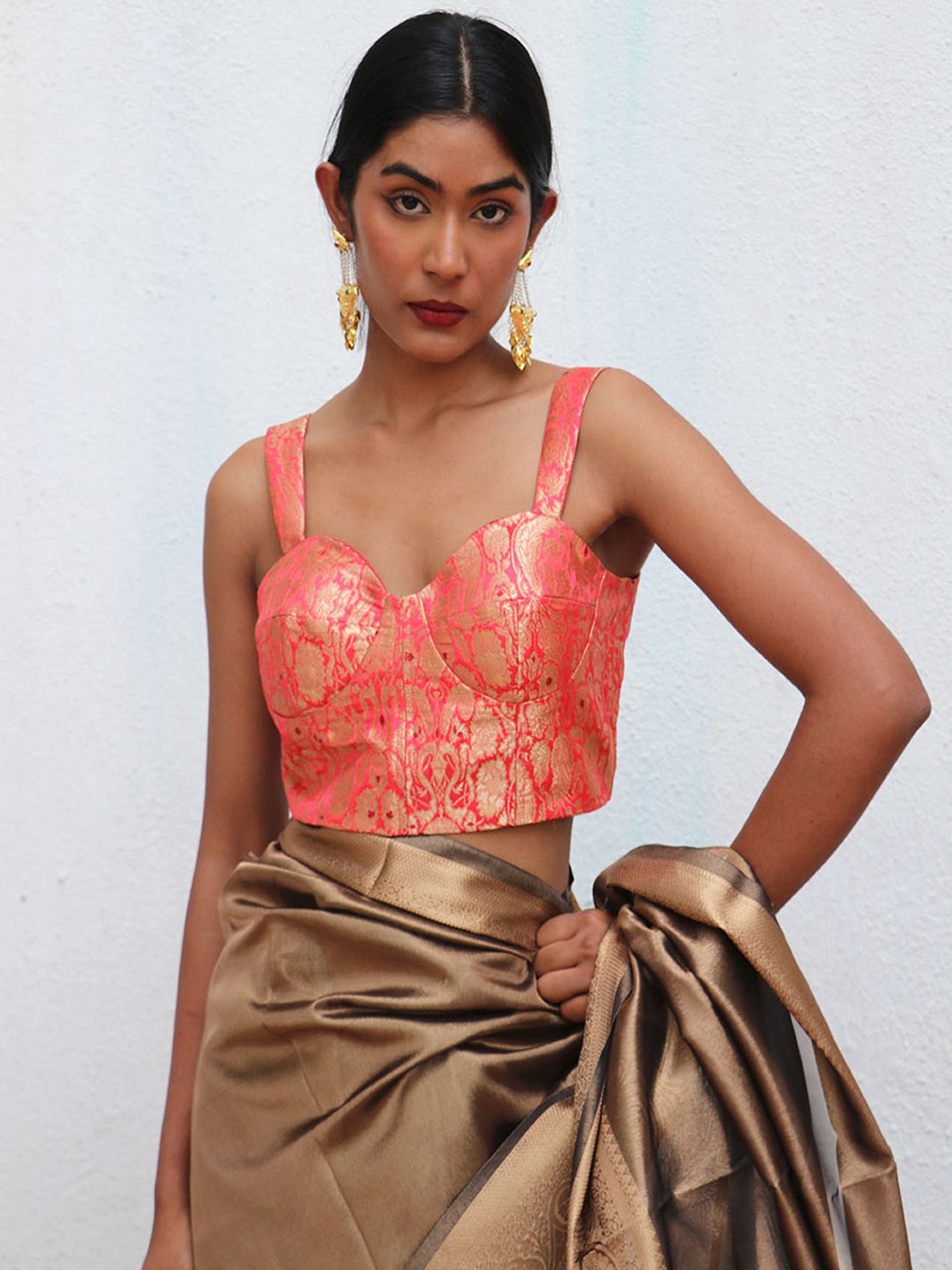 Chidiyaa Nargiz Mahua Khimkab Brocade Blouse