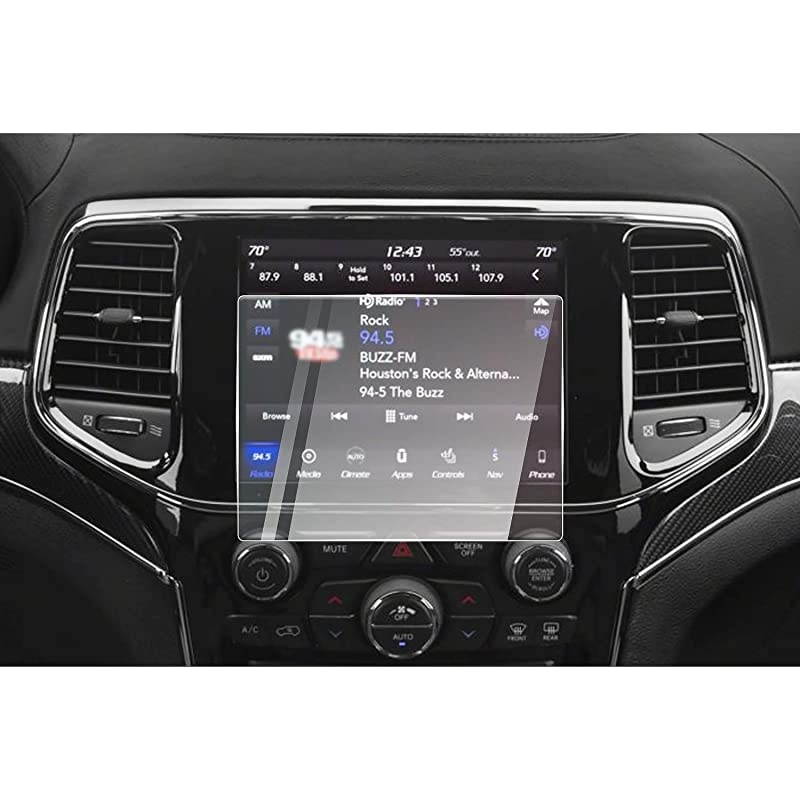 for 2019 2020 Jeep Grand Cherokee Uconnect Car Touchscreen Navigation Touch Screen Protector HD Clear Tempered Glass 9H Scratch Resistance 2019 Jeep Grand Cherokee 84Inch