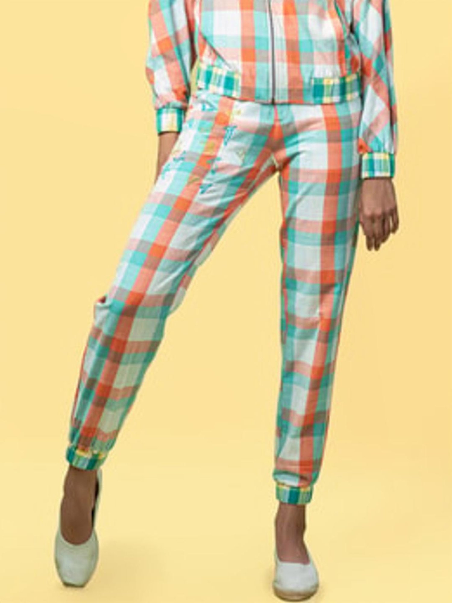 Anushe Pirani Orange Of Myriad Minds Jogger Pants