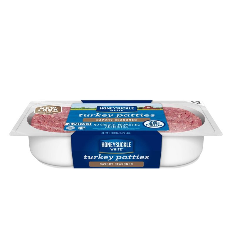 Honeysuckle White Savory Seasoned Turkey Patties - 18.8oz/4pk