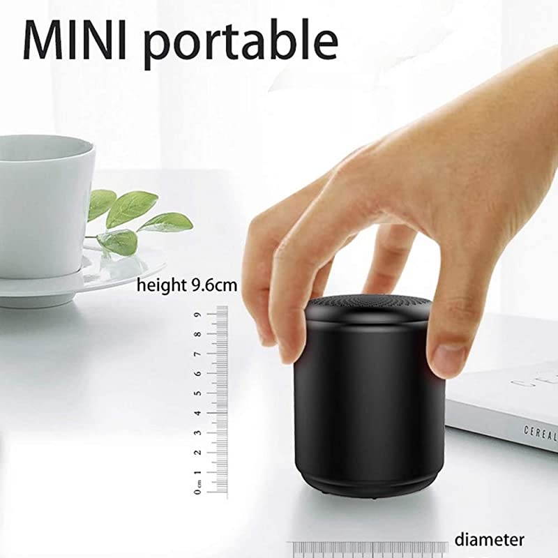 Mini Small Portable Wireless Bluetooth Speaker with TWS Function, Loud Sound, Long Battery Life, Supports Type-C USB Playing and TF Card Playing (Black)