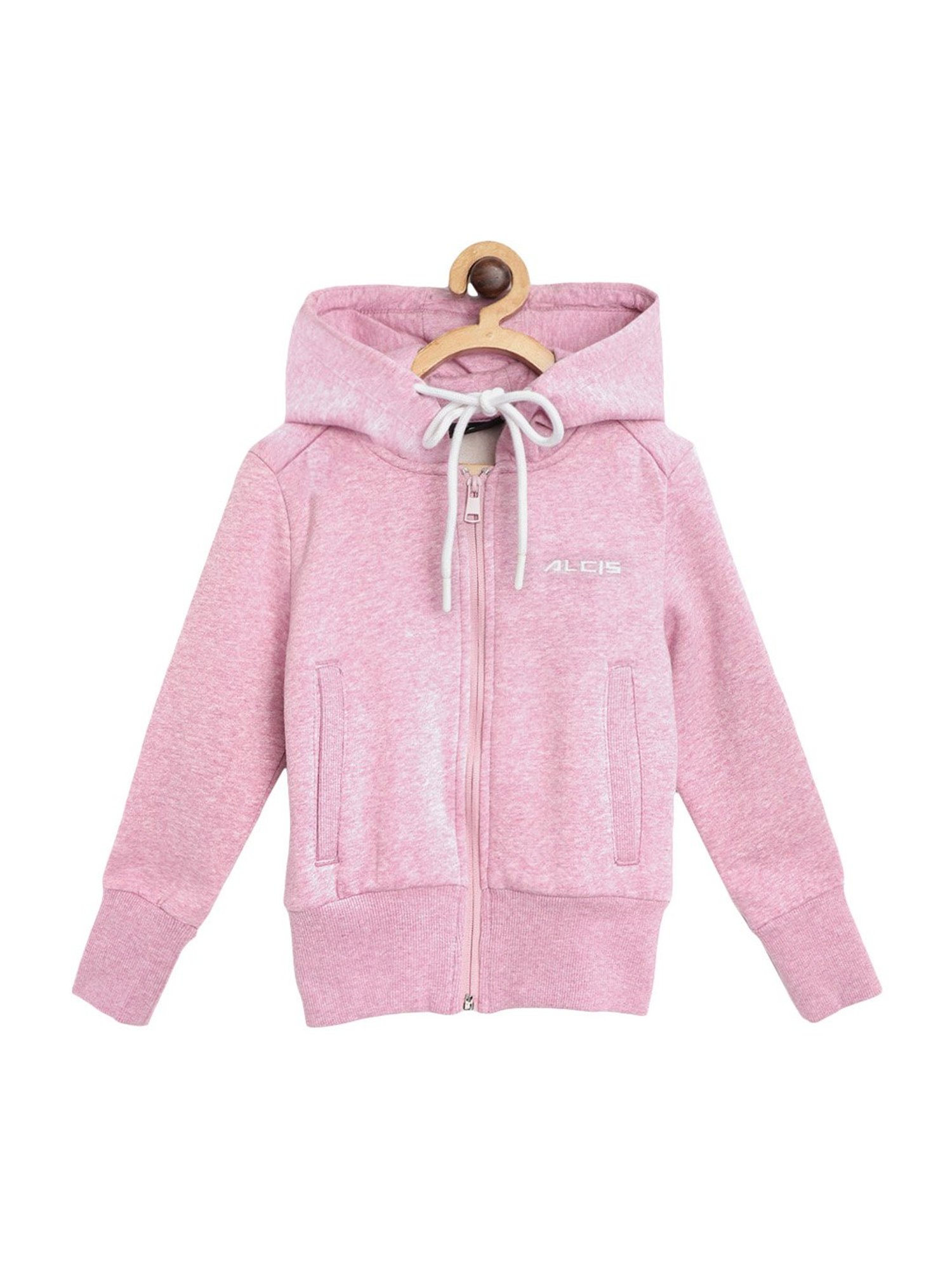 Alcis Kids Pink Cotton Hoodie