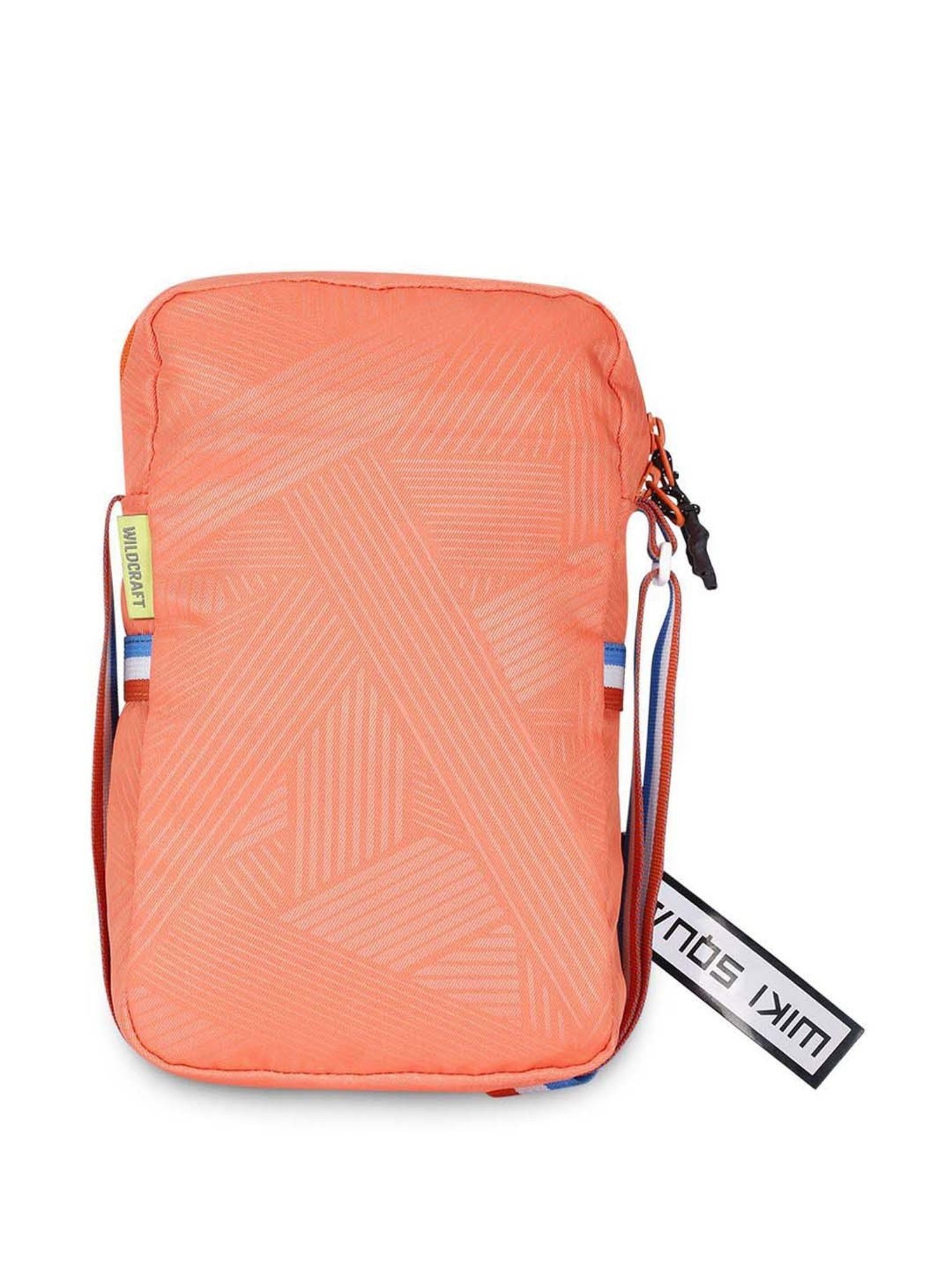 Wiki Orange Solid Medium Cross Body Bag