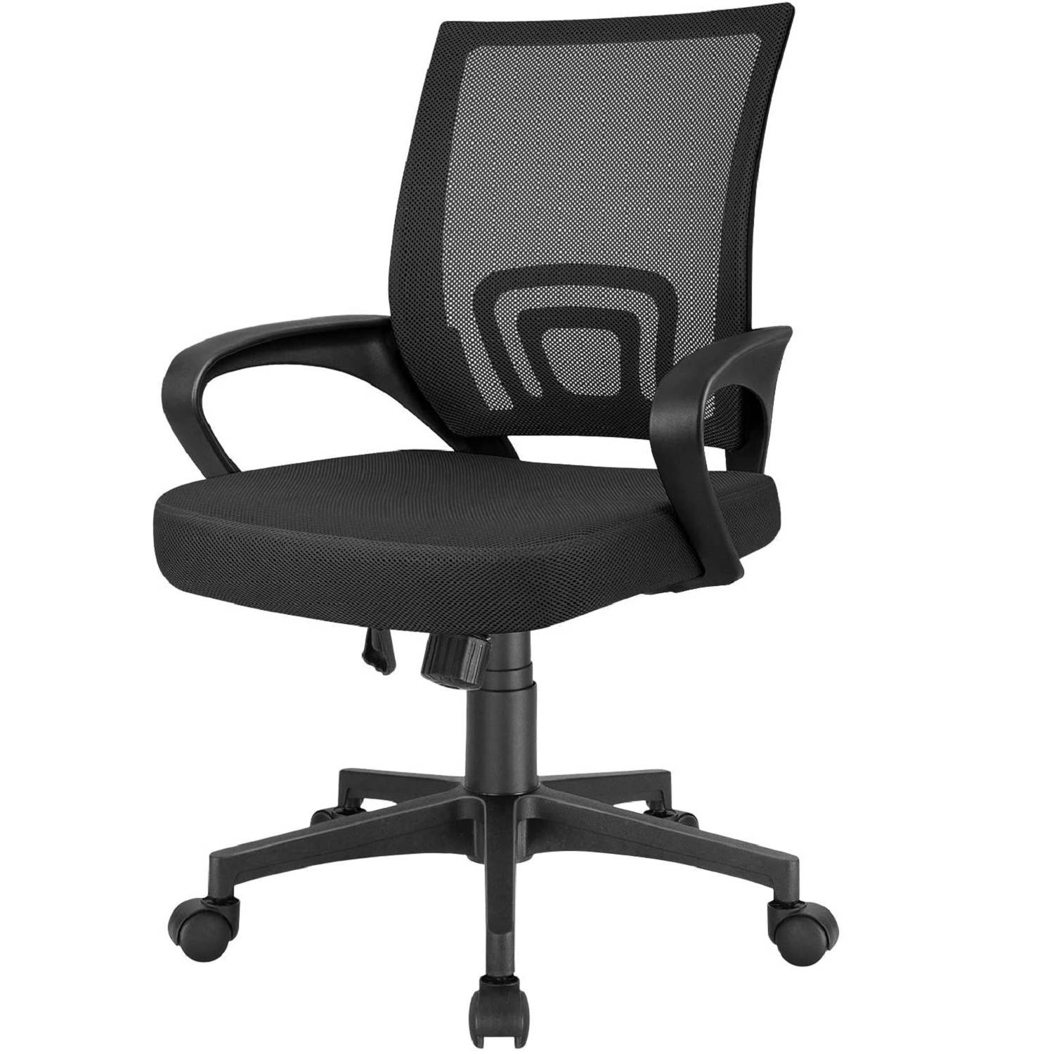 Furmax Mesh Computer Desk Swivel Ergonomic Lumbar Support Home Office Task Chair (Black)