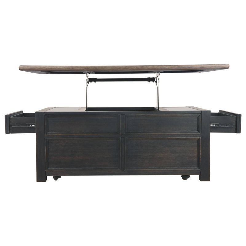 Tyler Creek Coffee Table with Lift Top Grayish Brown/Black - Signature Design by Ashley