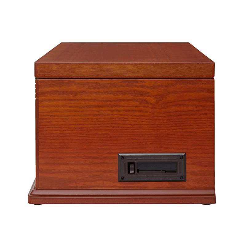 Turntable Record Player Speaker Portable Vinyl Player 3 Speed Dust Free Suitcase Autostop RCA Output AUX Input Headphone Jack BeltDriven Extra Stylus Free Audio Cable 9W Teal