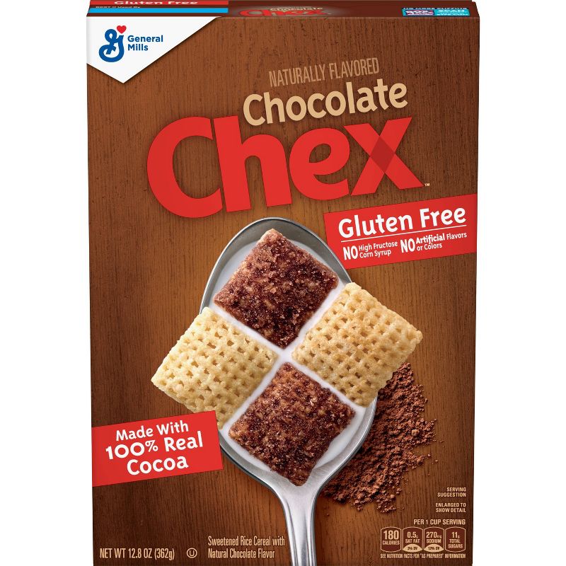 Chex Gluten Free Chocolate Breakfast Cereal - 12.8oz