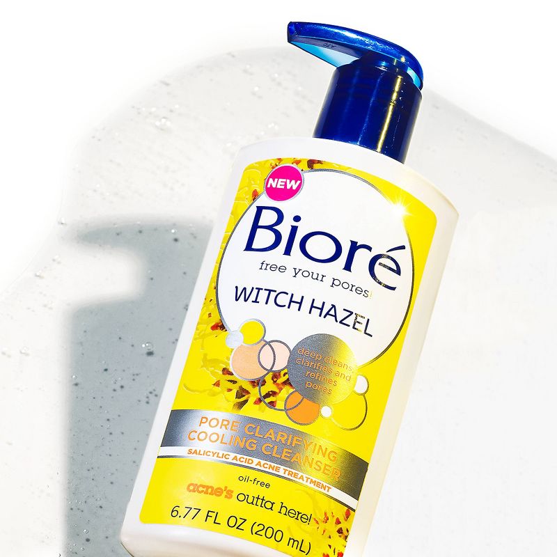 Biore Witch Hazel Pore Clarifying Cooling Cleanser - 6.77 fl oz