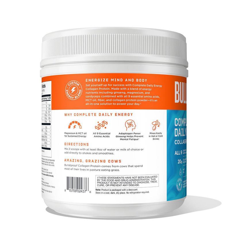 Bulletproof Complete Daily Energy Collagen Protein - Vanilla - 12.9oz