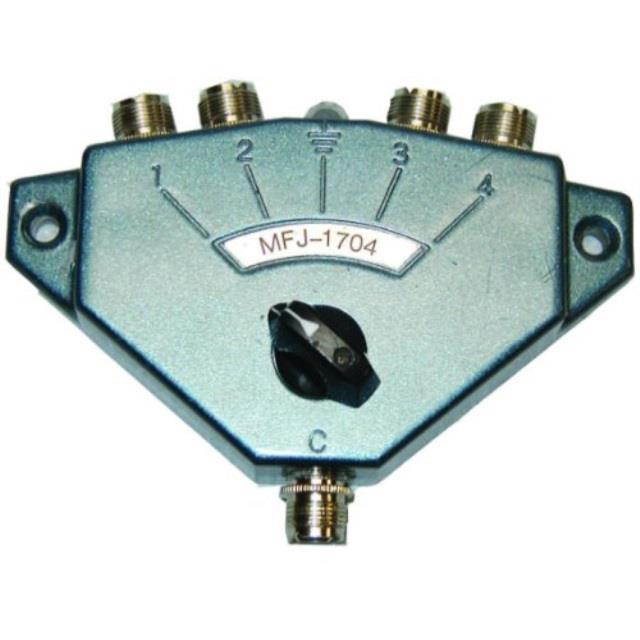 Hi Power Antenna Switch For Amateur_CB_Two_Way Radios _ 4 Position. HF_VHF_UHF