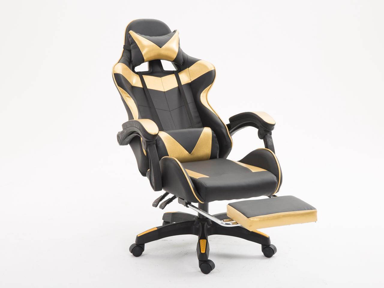 Gaming Chair, Office Computer Game Chair, Height Adjustment Recliner Swivel Rocker with Headrest and Lumbar Pillow E-Sports Chair