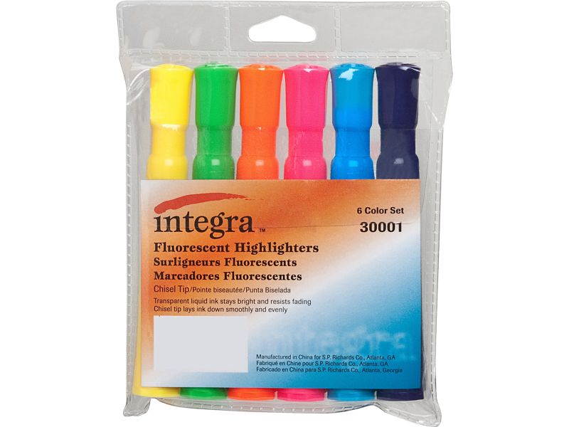 Integra Chisel Desk Liquid Highlighters