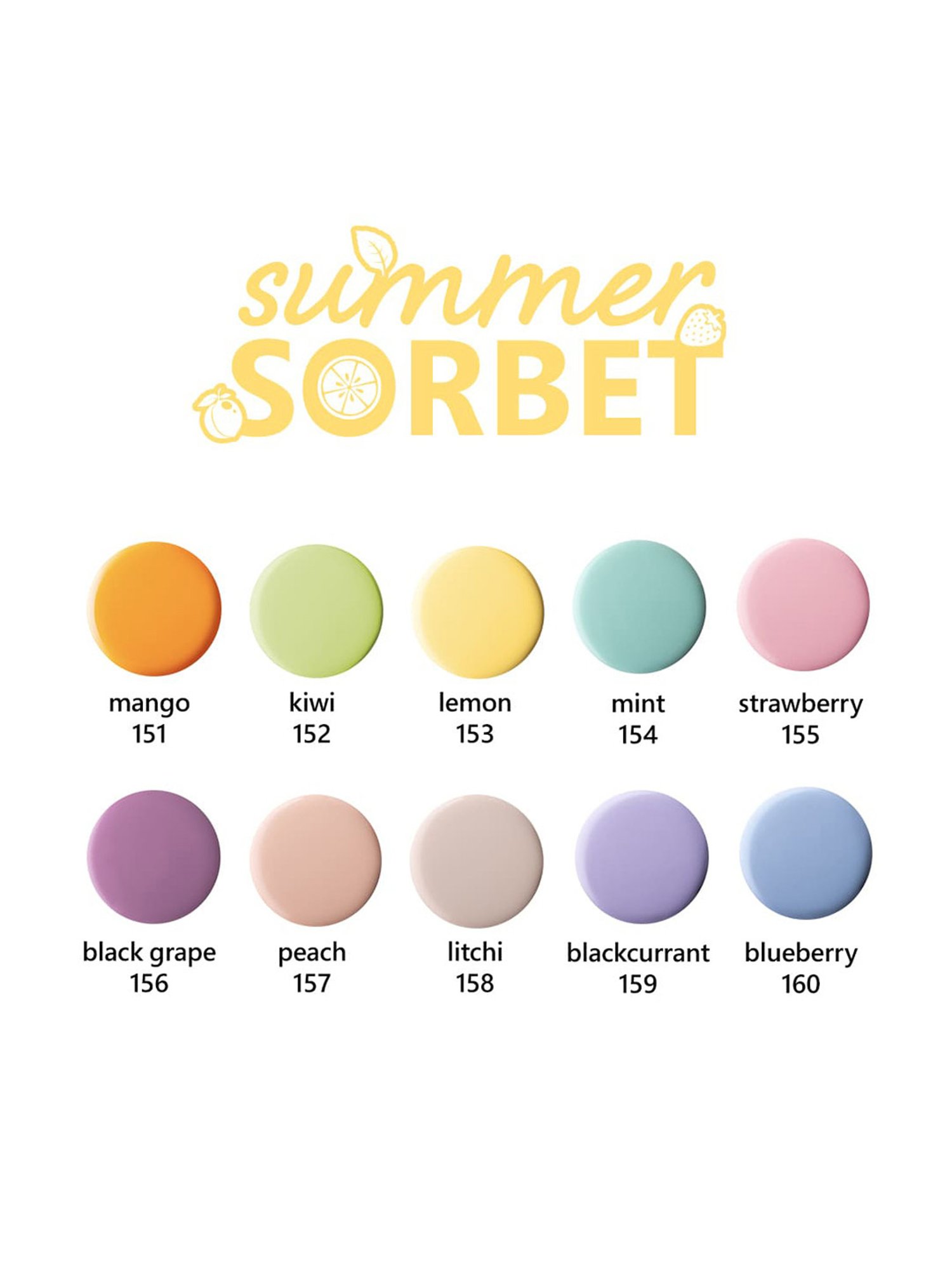 Plum Color Affair Nail Polish Summer Sorbet Collection Mint 154 - 11 ml