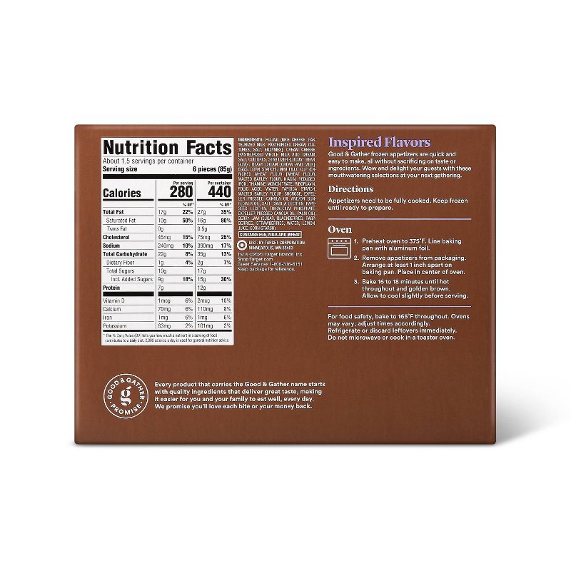 Frozen Brie and Berry Jam Bites - 4.8oz/10ct  - Good & Gather™