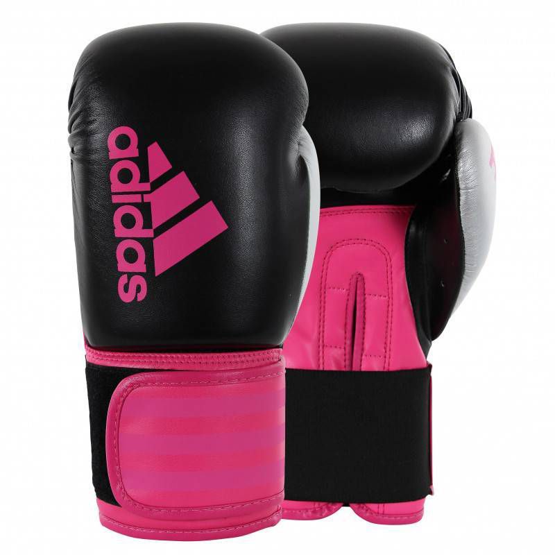 Adidas Hybrid 100 SMU 10oz Dynamic Fit Women's Fitness and Training Gloves - Black/Pink