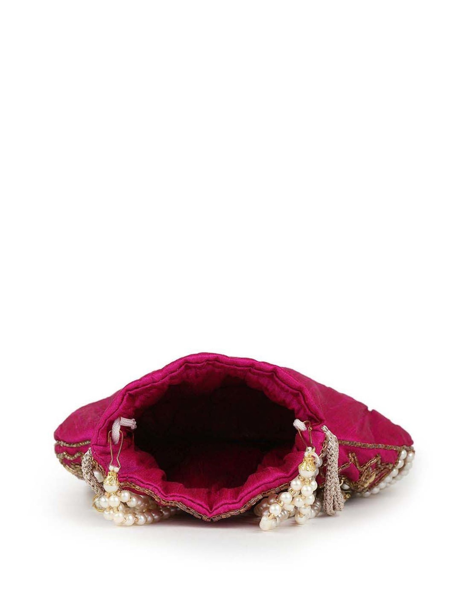 Gaurapakhi Pink Embellished Potli