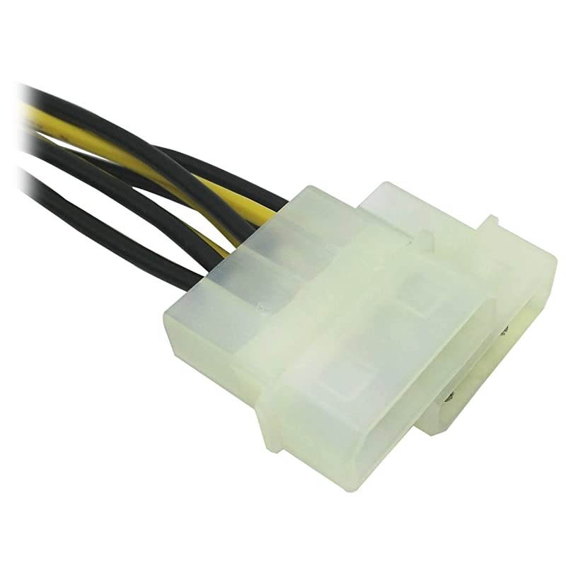 3Pack 8 Pin 6+2 Male PCI Express to 2X Molex Power Adapter Cable 9inch23cm