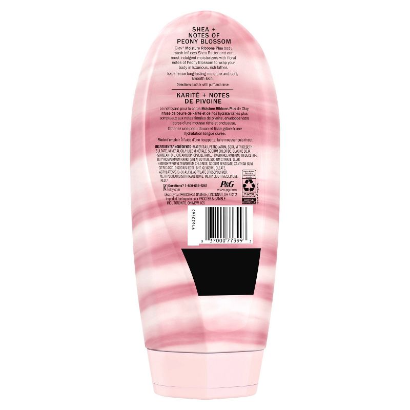 Olay Moisture Ribbons Plus Shea + Peony Blossom Body Wash - 18 fl oz