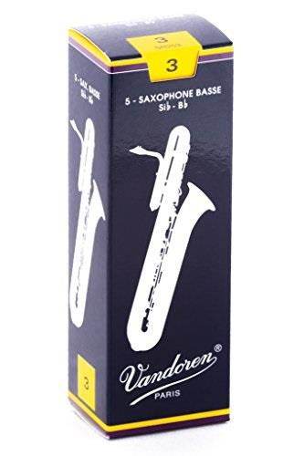 vandoren sr253 bass sax traditional reeds strength 3; box of 5