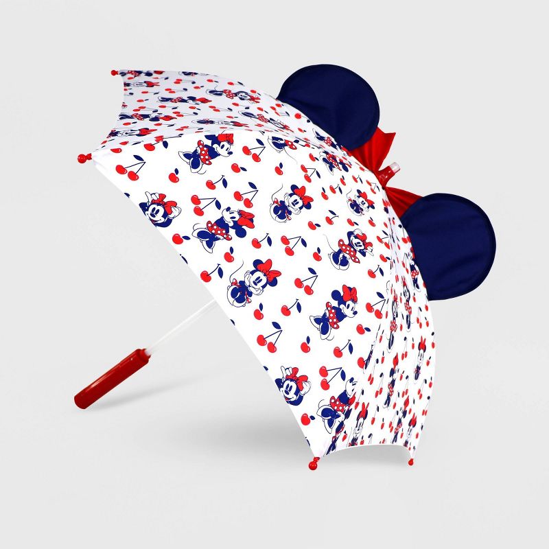 Girls' Disney Minnie Mouse Stick Umbrella - Red - Disney Store