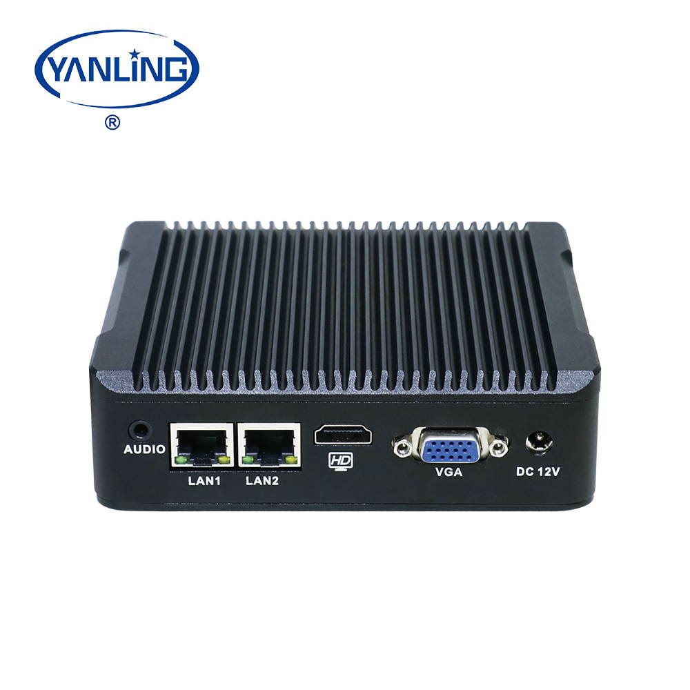 YANLING 4K Fanless Mini PC, Intel Celeron J1900/Intel Pentium N3540 CPU, Desktop Computer, Windows 10 Pro VGA/HDMI/1USB3.0/5USB2.0/LAN, 8 RAM/64 SSD)