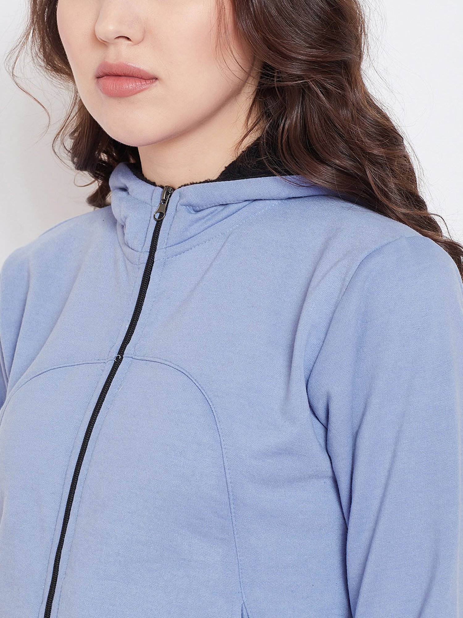 Belle Fille Powder Blue Regular Fit Jacket