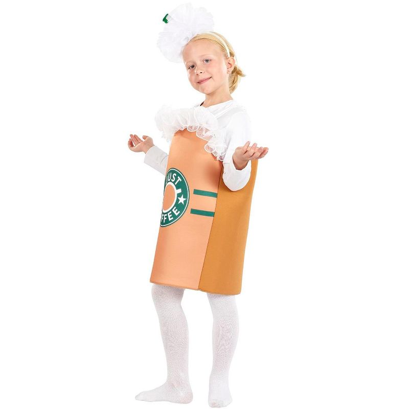 Orion Costumes "Just Coffee" Kids Costume with Tunic & Headpiece | One Size Fits Up to Size 10