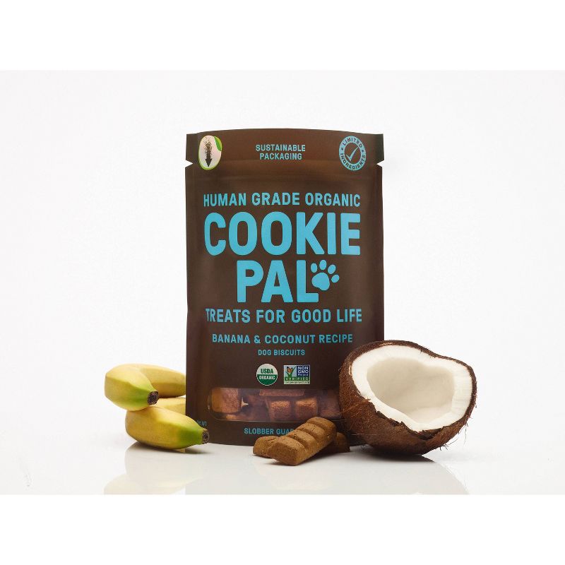 Cookie Pal Human Grade Organic Banana and Coconut Dog Treats - 10oz