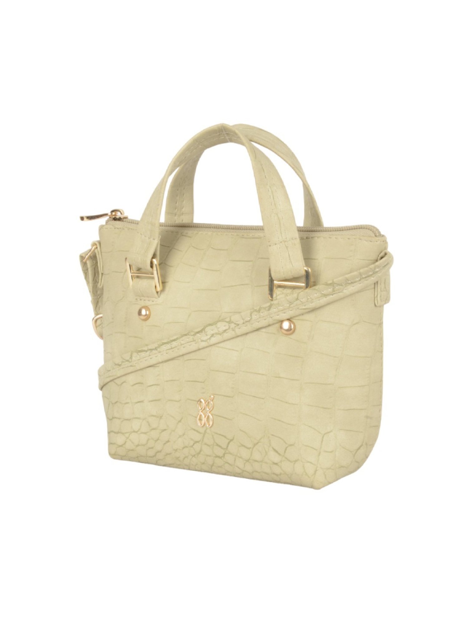 Baggit Beige Textured Small Handbag