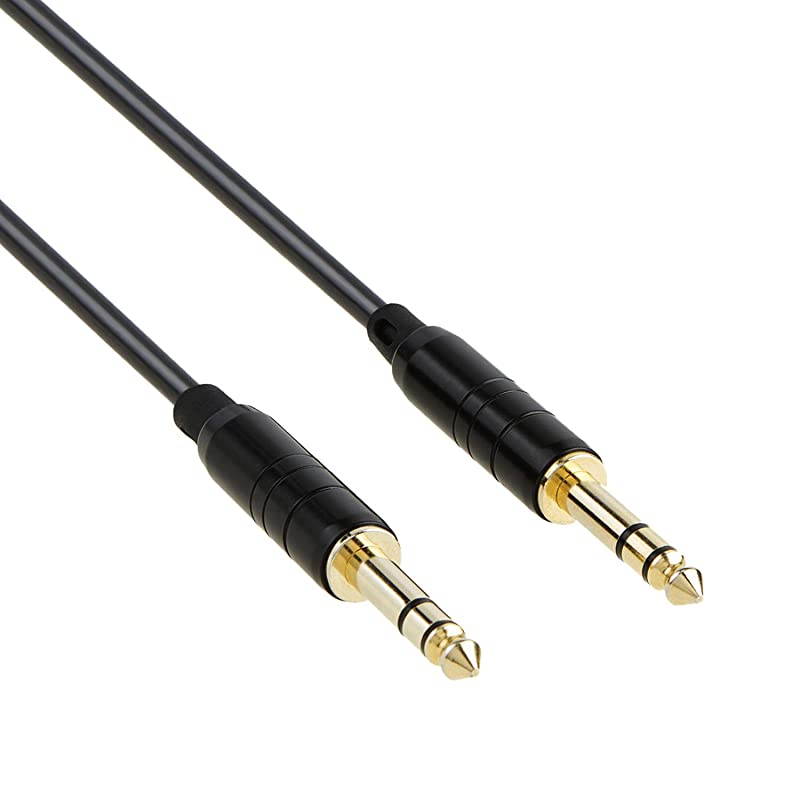 14 inch Cable 6FT  635mm to 635mm TRS Guitar Patch CordsInstrument Cable for Keyboard Amplifier Guitar Mixing Board Pedalboards Piano and More 18M