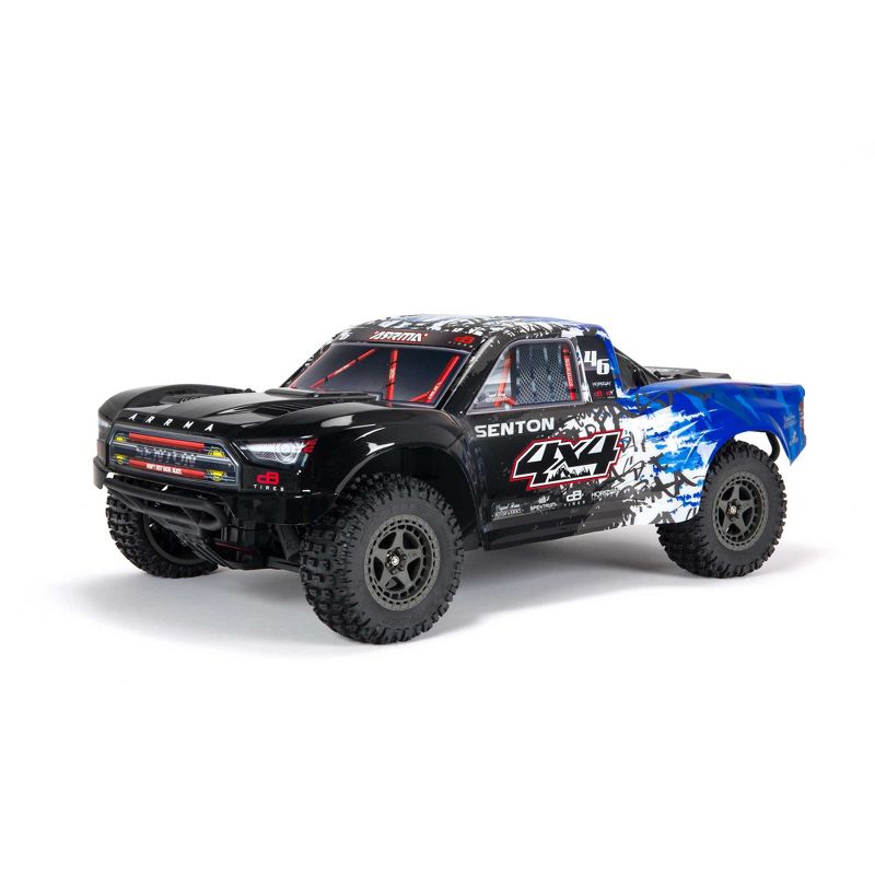 ARRMA RC Truck 1/10 SENTON 4X4 V3 3S BLX Brushless Short Course Truck RTR (Battery and Charger not Included), Blue, ARA4303V3T1