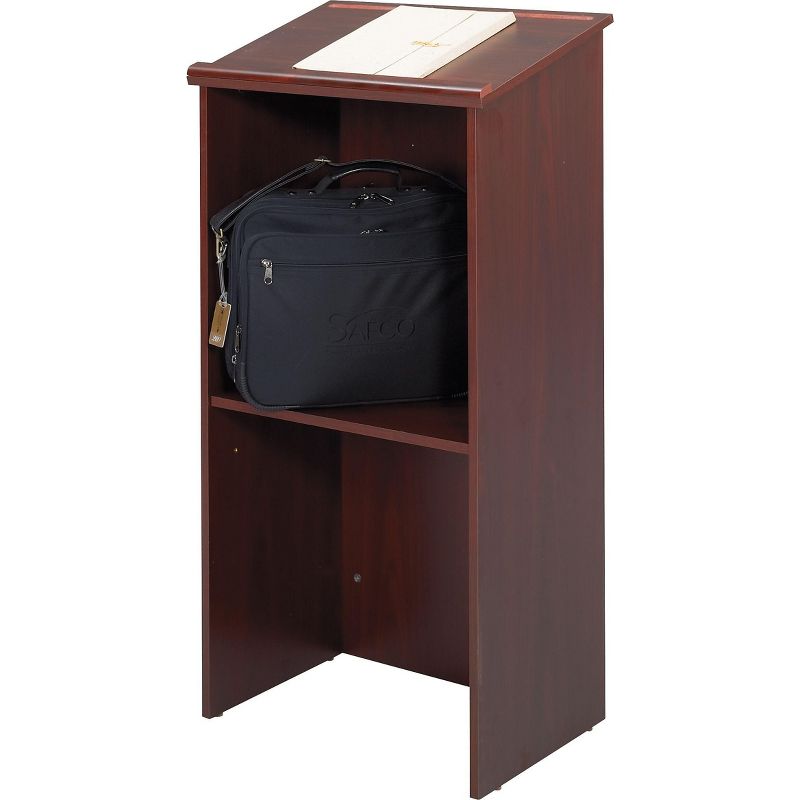 Safco Stand-Up Lectern 23w x 15-3/4d x 46h Mahogany 8915MH